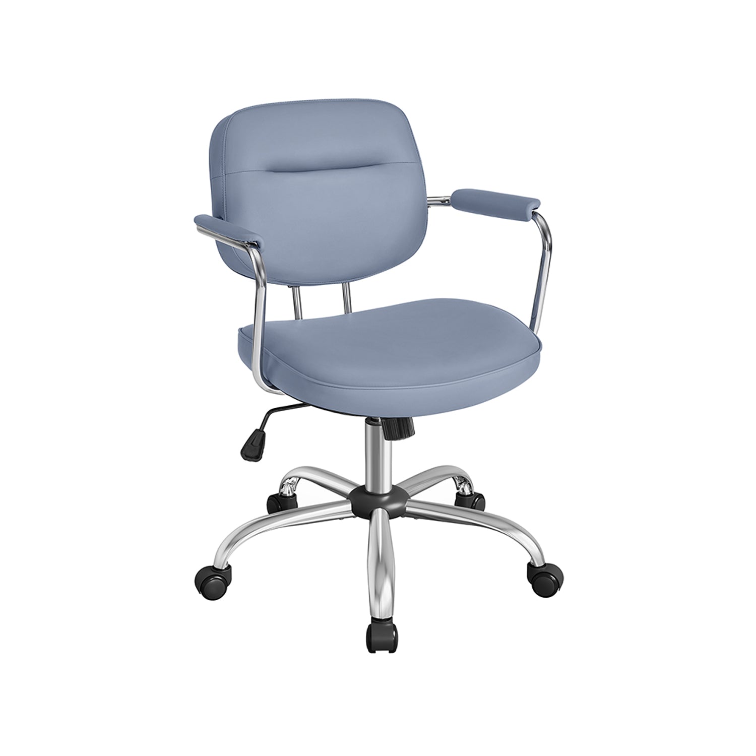 Office chair made of PU with armrests pigeon gray