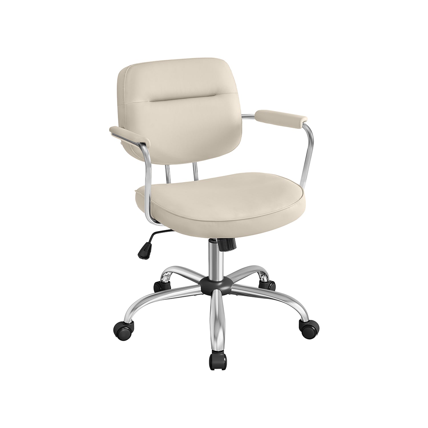 Office chair made of PU with armrests pigeon gray