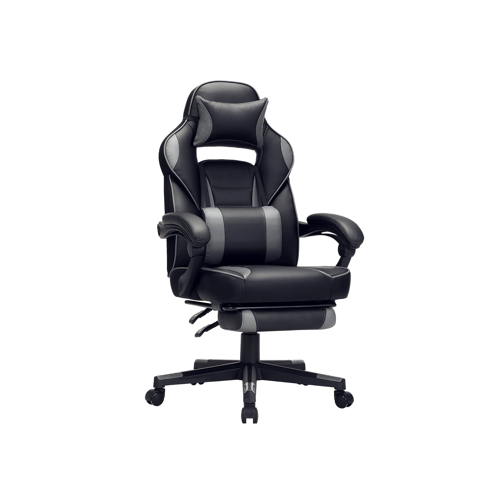 Game chair - Gaming office chair with footrest - black/red
