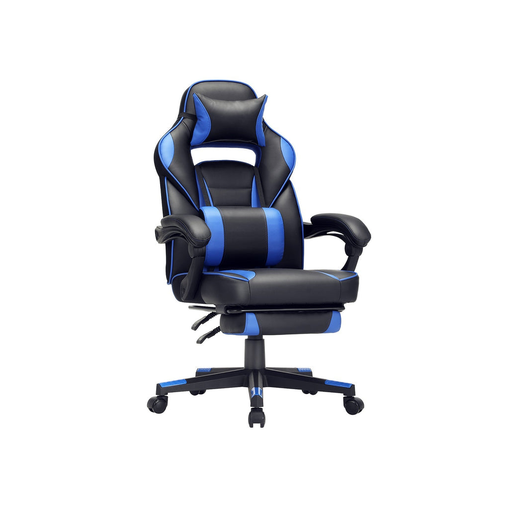 Game chair - Gaming office chair with footrest - black/red