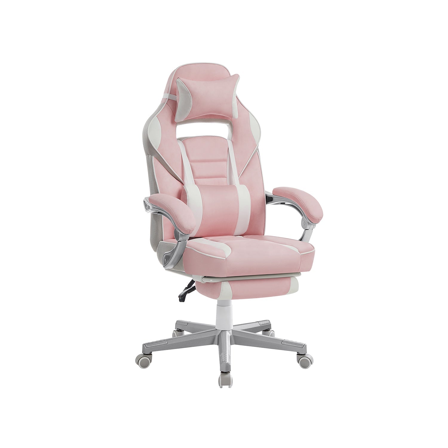 Game chair - Gaming office chair with footrest - black/red
