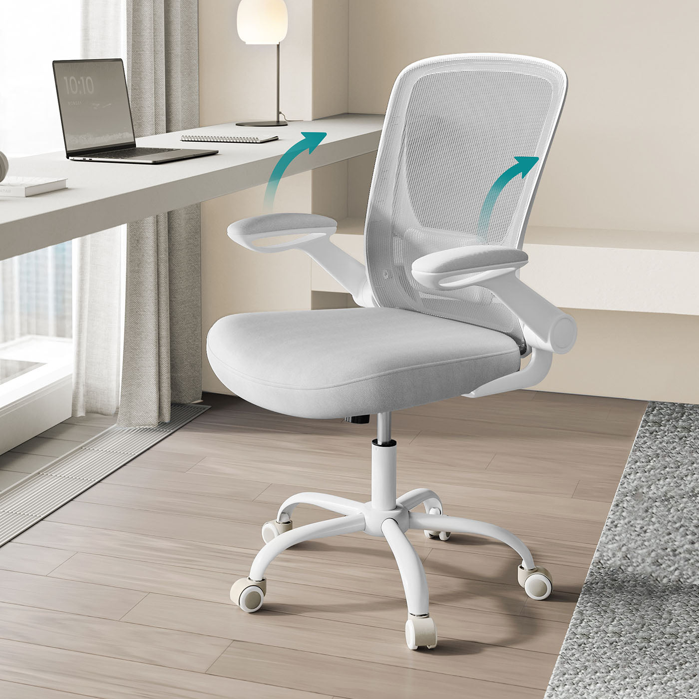 Office chair - Ergonomic - With Mesh - Cappuccino Beige