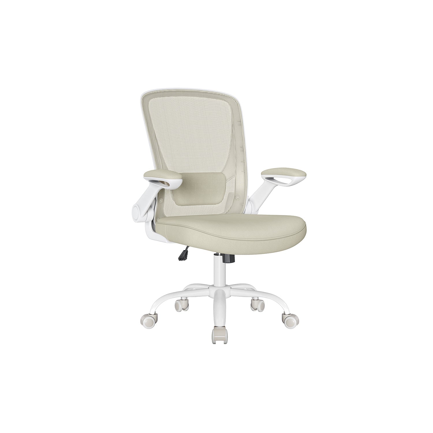 Office chair - ergonomic - with folding armrests - fog blue