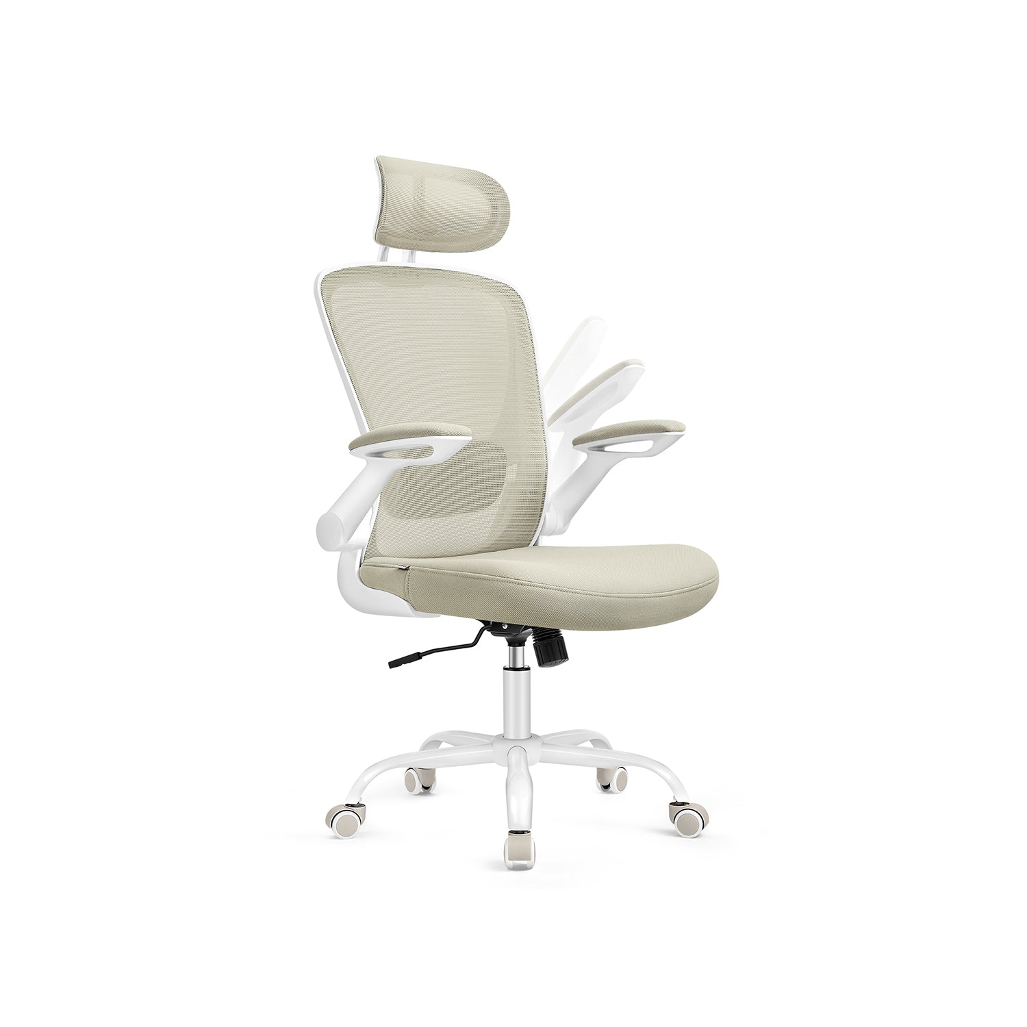 Office chair - Ergonomic - With Mesh - Cappuccino Beige