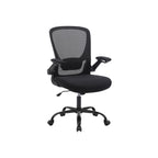 Office chair - Computer chair - With folding armrests - adjustable backrest - Black White