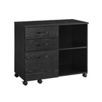 Archive cabinet - Bookcase - Storage cabinet on wheels - Vintage Brown