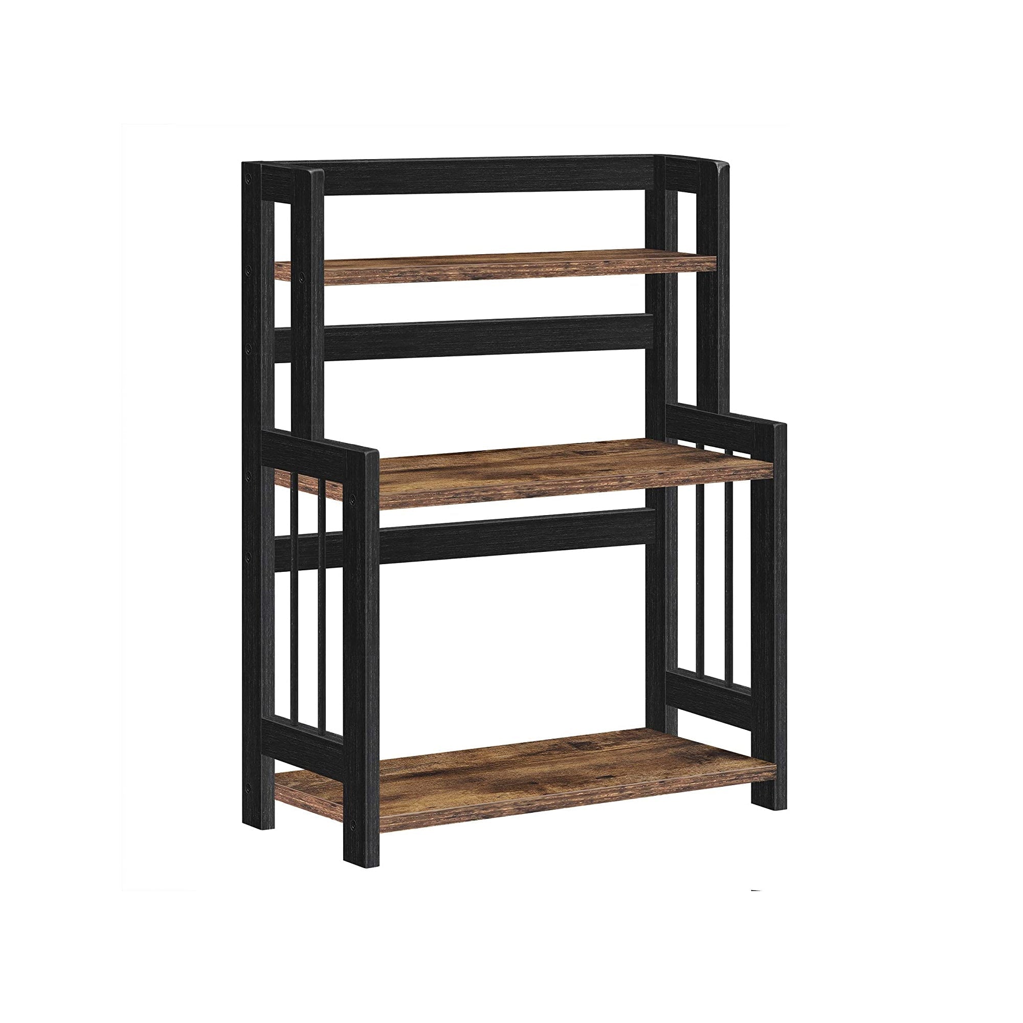 Herb rack with 3 levels - kitchen rack - storage rack - brown / black