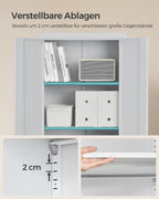 Archive cabinet with double doors and 5 levels