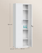 Archive cabinet with double doors and 5 levels