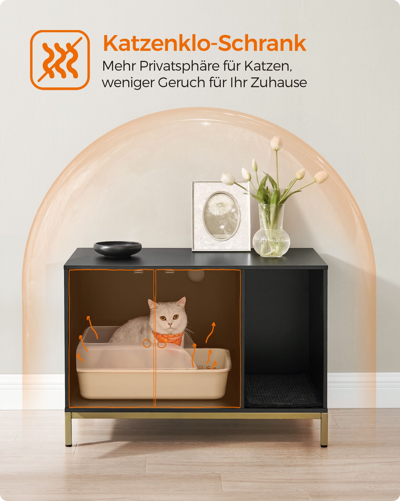 Cat bakery with crab mat and golden legs