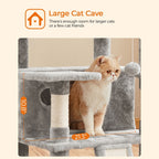 Scratching post XXL - 168 cm high - light gray