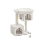 Scratching post - for large cats - up to 7 kg - cream white