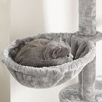 Scratching post - from floor to ceiling - light gray
