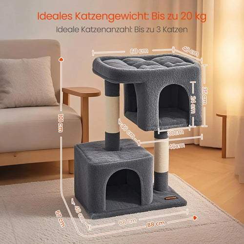 101 cm high scratching pole crab pole large platform