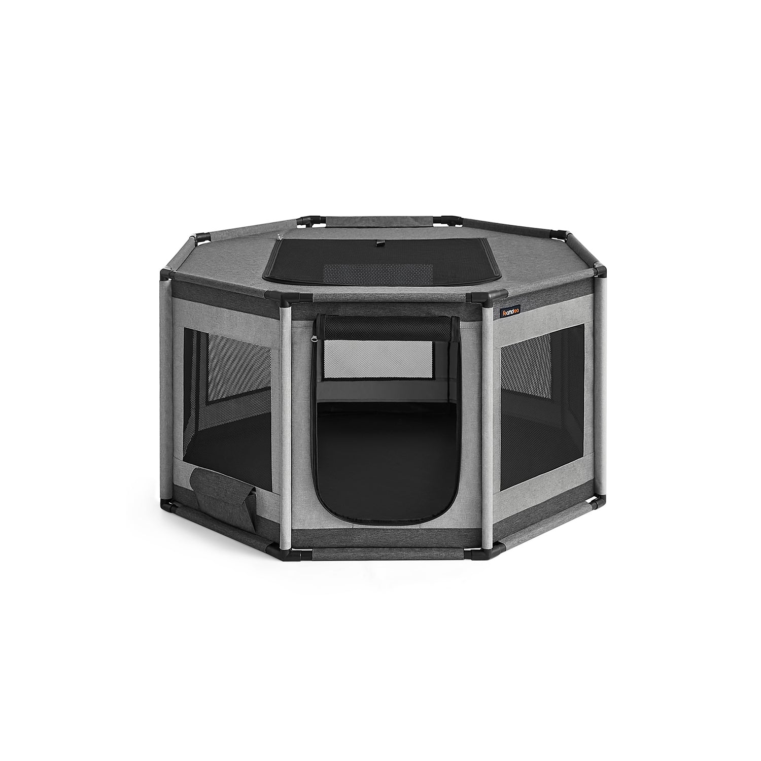Octagonal puppy rings - extra large - for dogs and cats - Gray