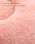 Dog Basket - Plug Long Plush - Pink