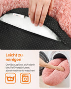Dog Basket - Plug Long Plush - Pink