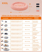 Dog basket - fluffy & washable - Ø 120 cm - pink