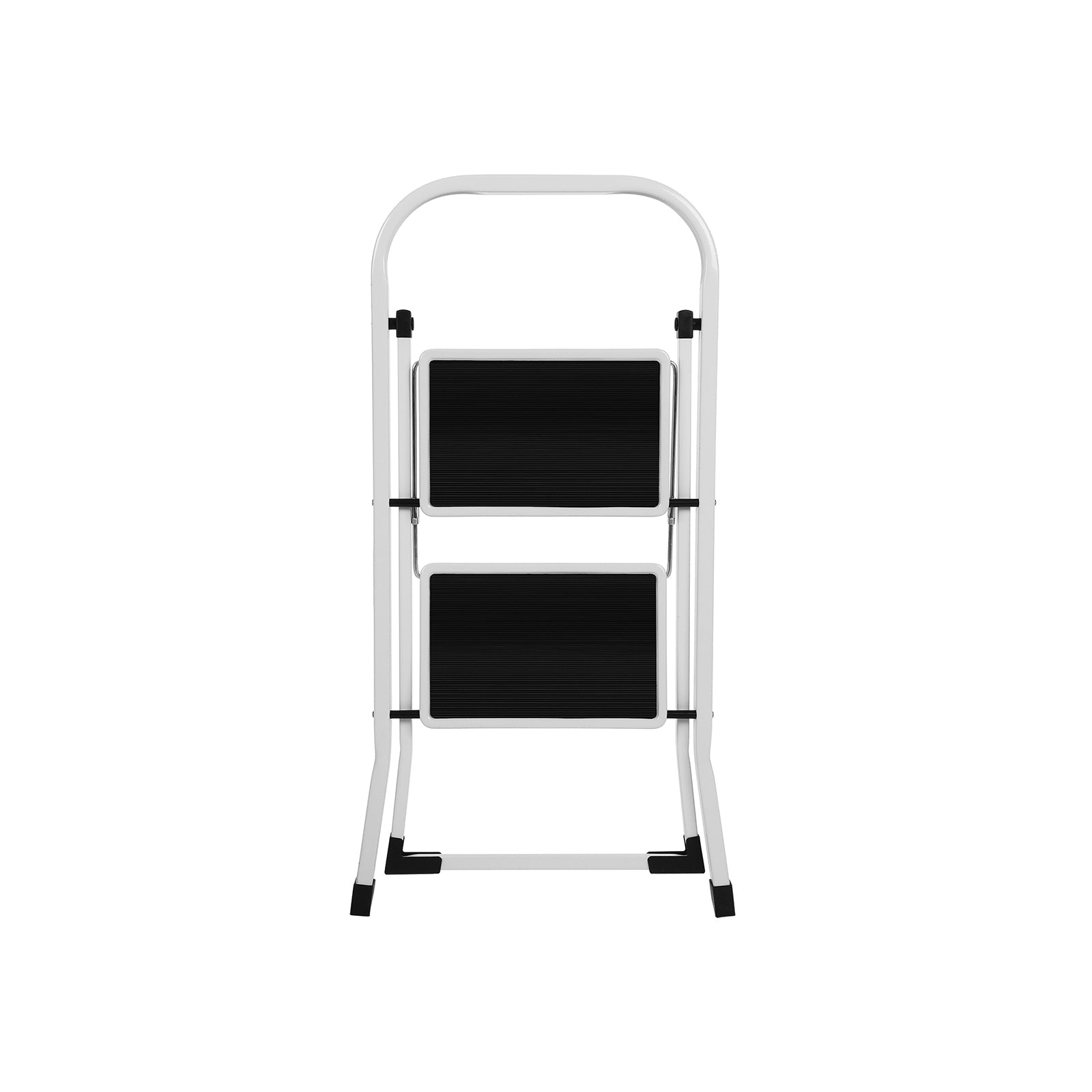 Stairladder - 2 steps - Step stool - Metal - Gray