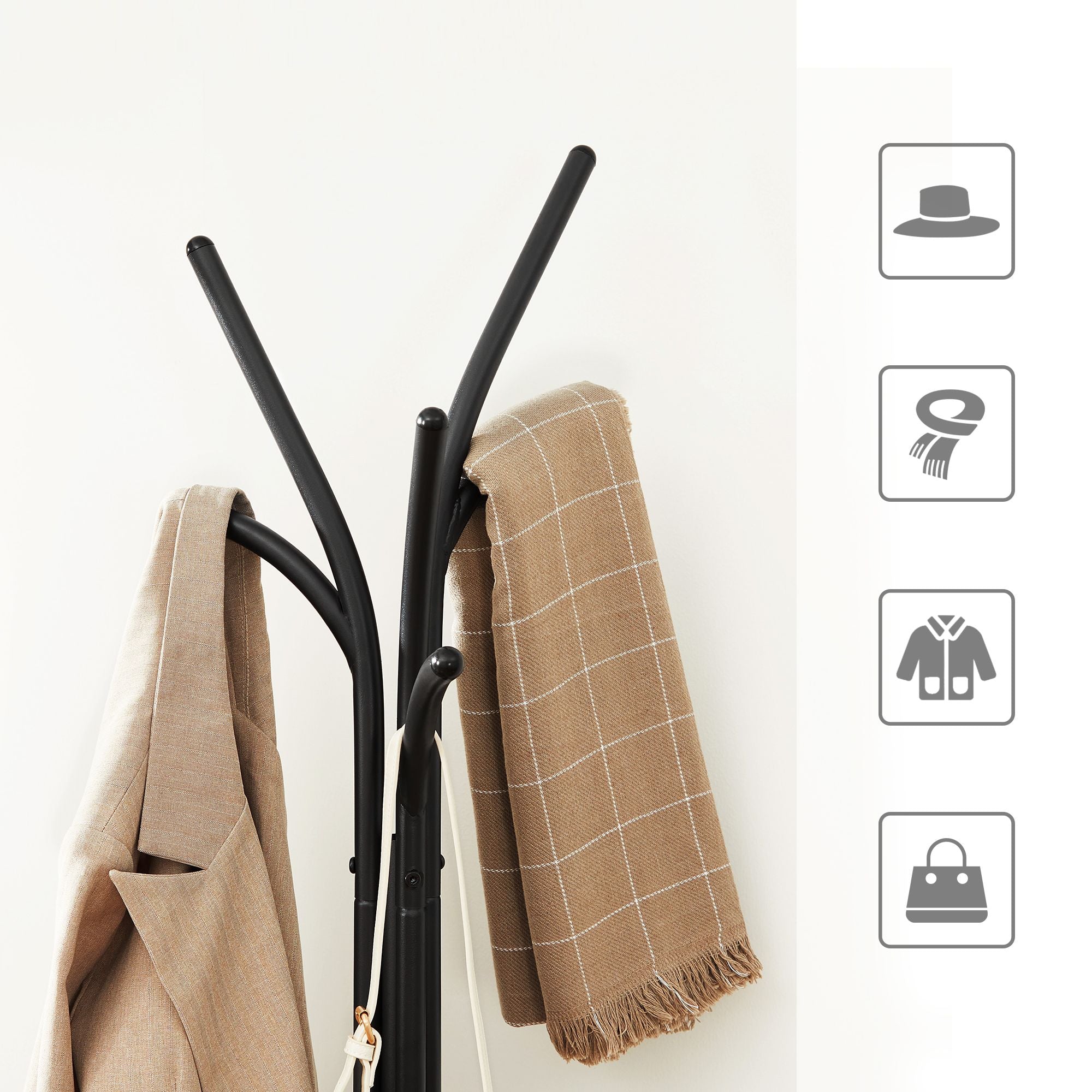 Coat rack - Industrial Design - With Plank