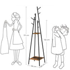 Coat rack-Industrial style-Vintage brown-black