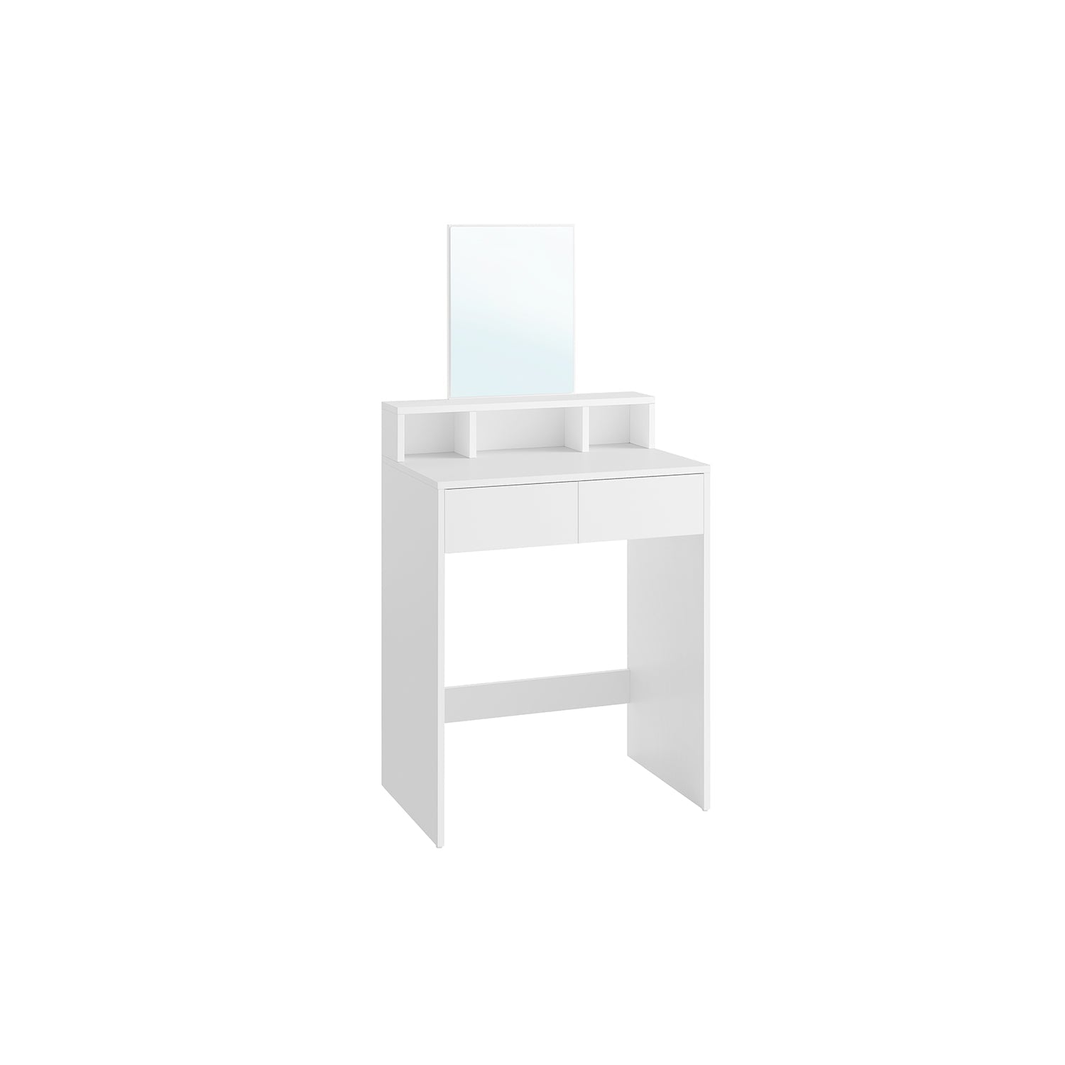 Dressing table with mirror and 2 drawers pastel pink