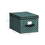 Storage boxes - Set of 3 - With lid - Green