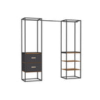 Clothing rack - with 2 drawers - natural beige