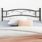 Double bed - Metal bed frame - 140 x 200 cm - Black