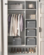 Storage boxes - Set of 2 - with handles - Pigeon gray