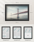 Photo frame A4 with wall hooks - Aszwart