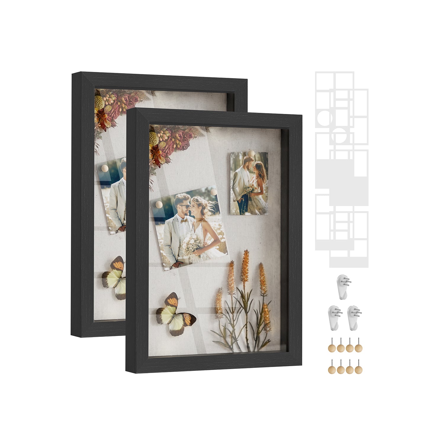Photo frame A4 with wall hooks - Aszwart