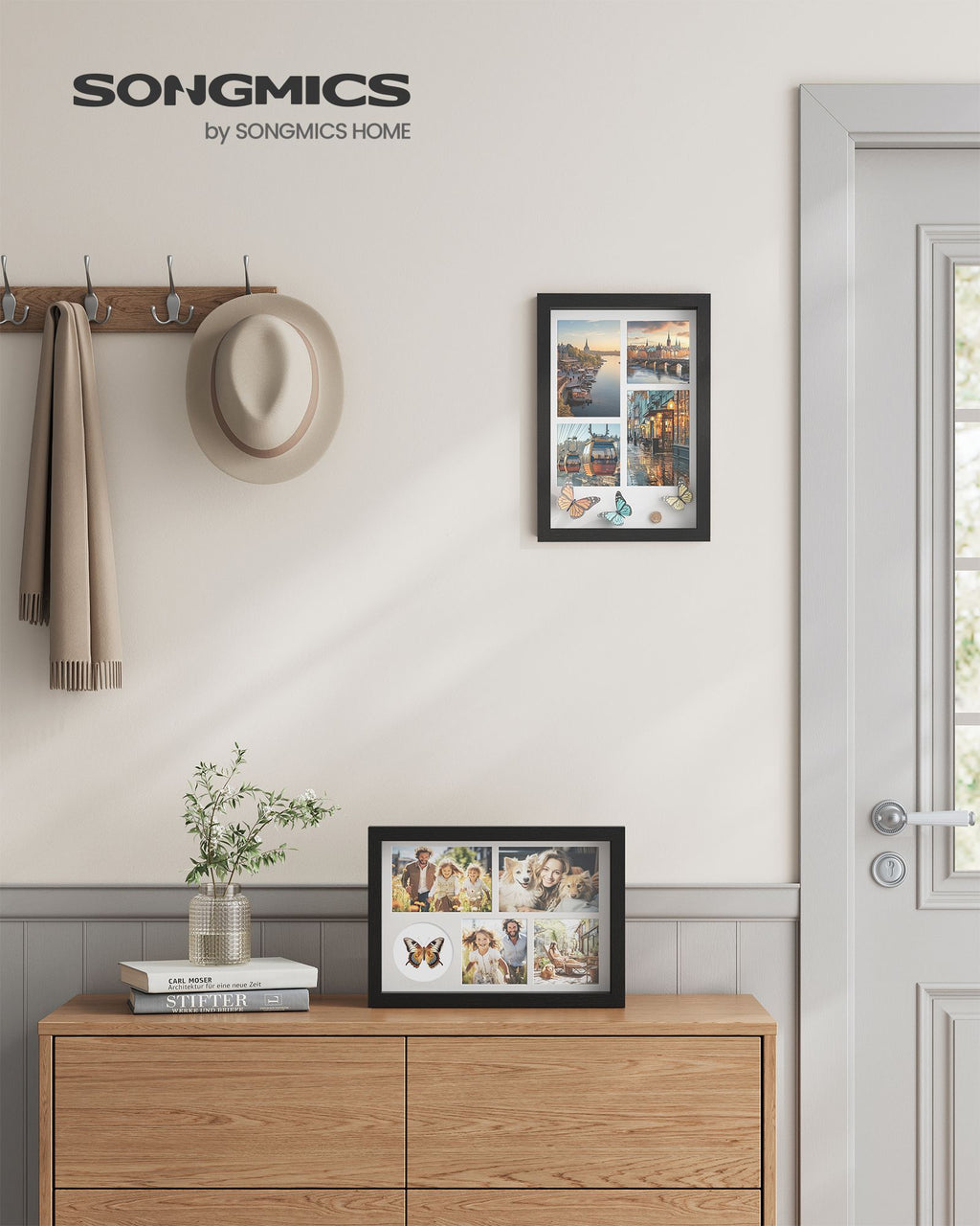 Photo frame A4 with wall hooks - Aszwart