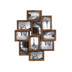 Photo frame - Collage - For 10 photos - Vintage Brown