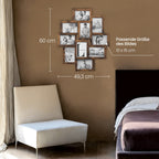 Photo frame collage - 10x15 cm Photos - Set of 10 photo frames - Modern Design