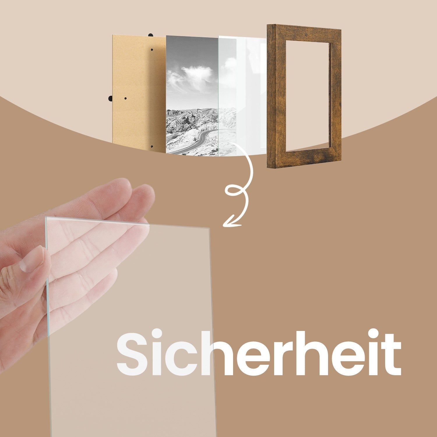 Photo frame collage - 10x15 cm Photos - Set of 10 photo frames - Modern Design