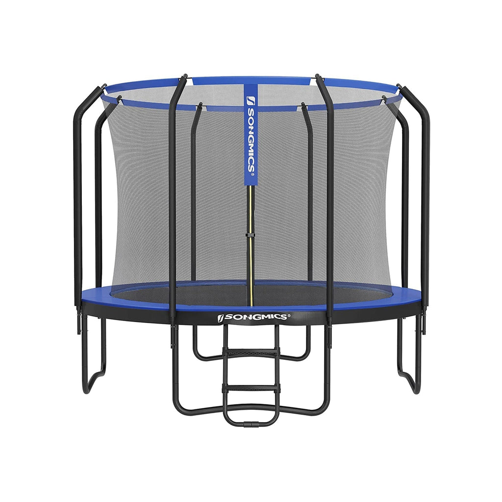 Trampoline - Ø 305 cm - Garden trampoline with net and ladder - Dark green