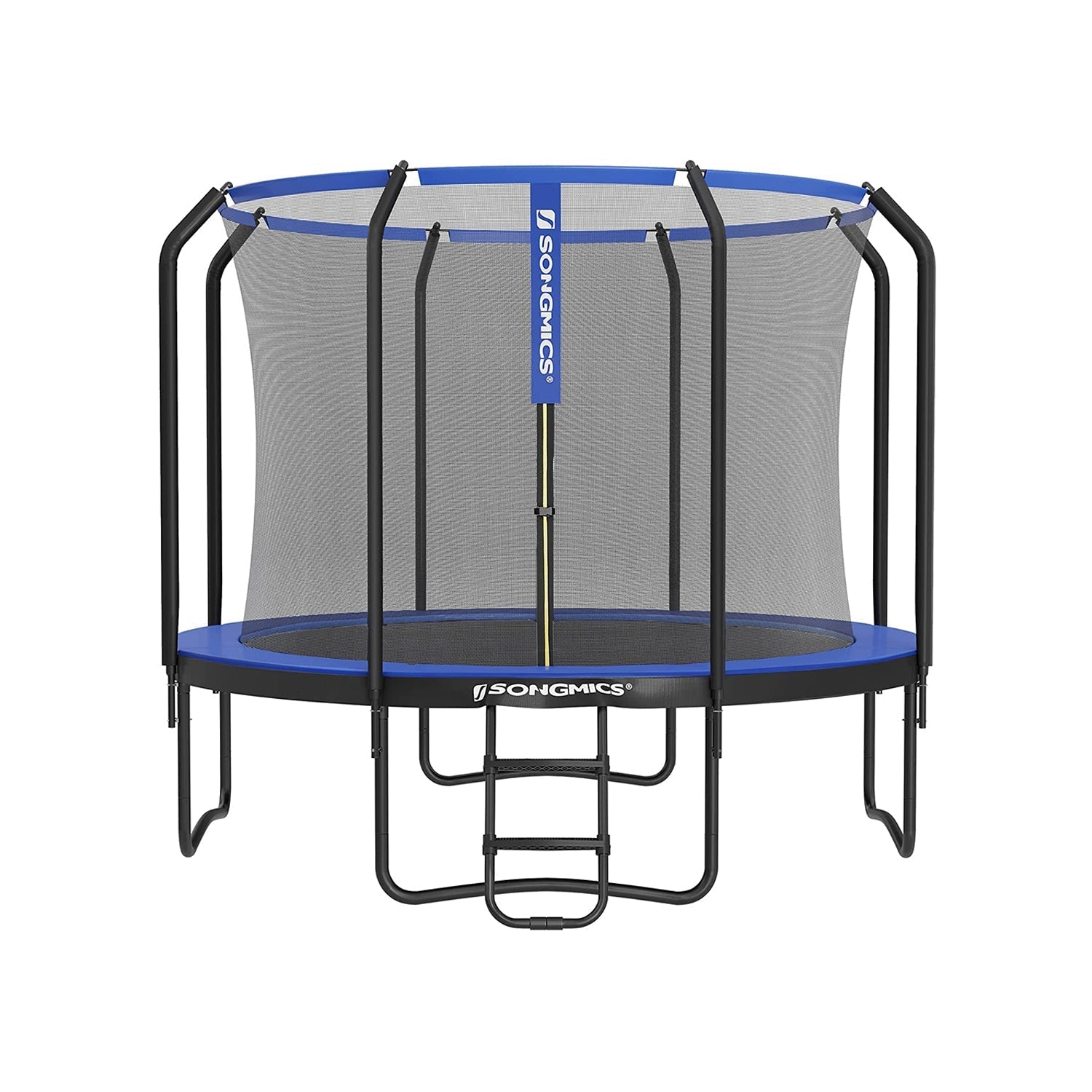 Trampoline - Ø 305 cm - Garden trampoline with net and ladder - Dark green