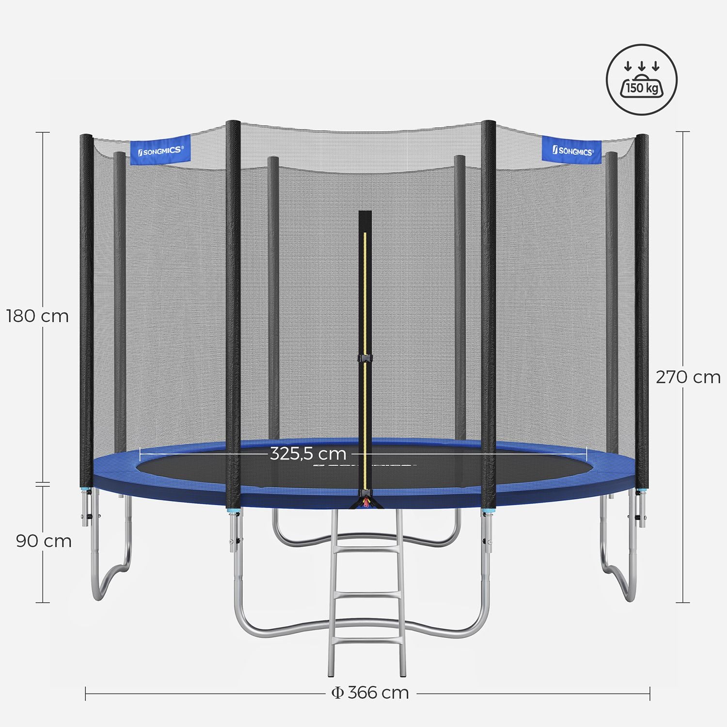 Trampoline - Ø 366 cm