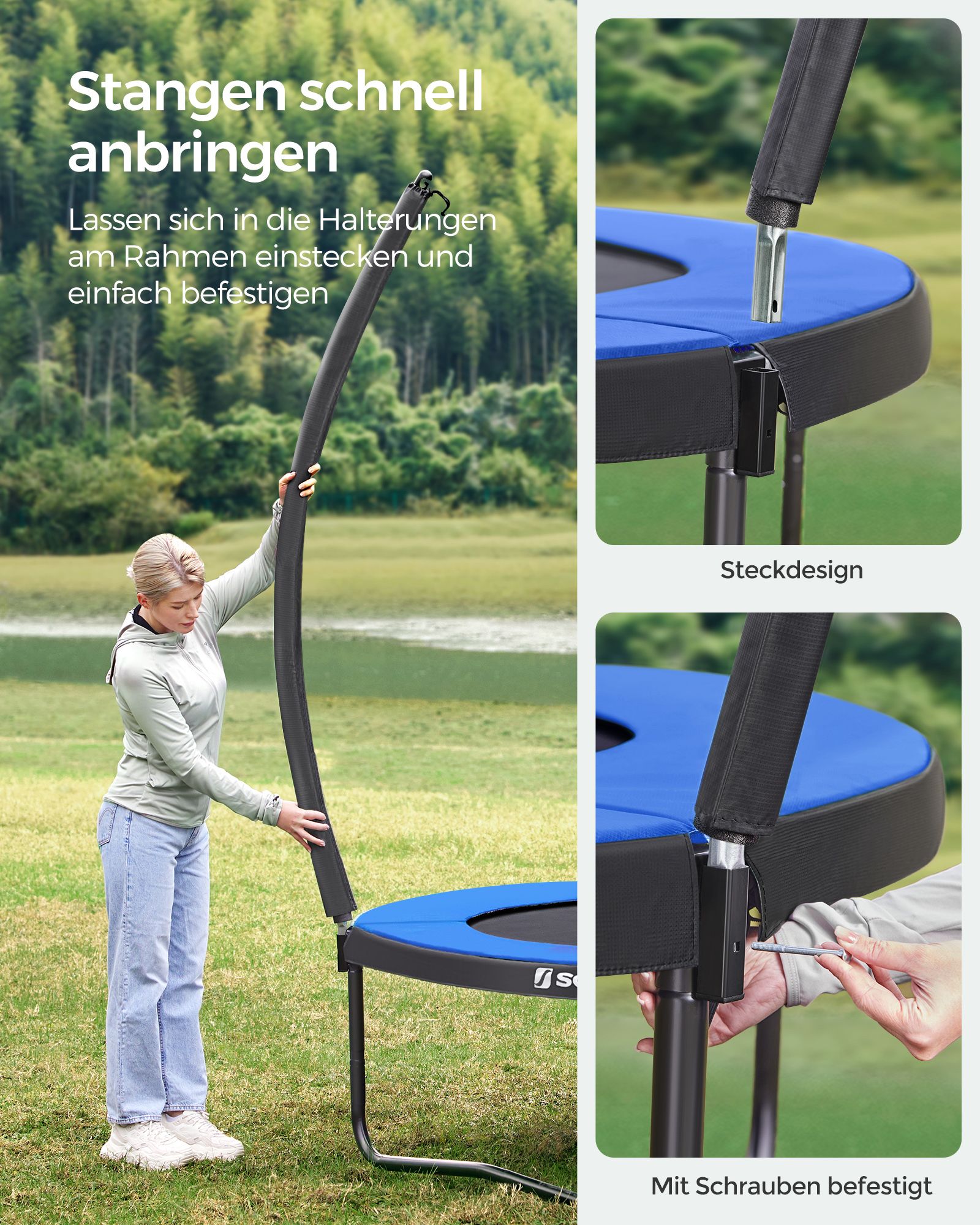 Garden trampoline - with safety net - Ø 366 cm