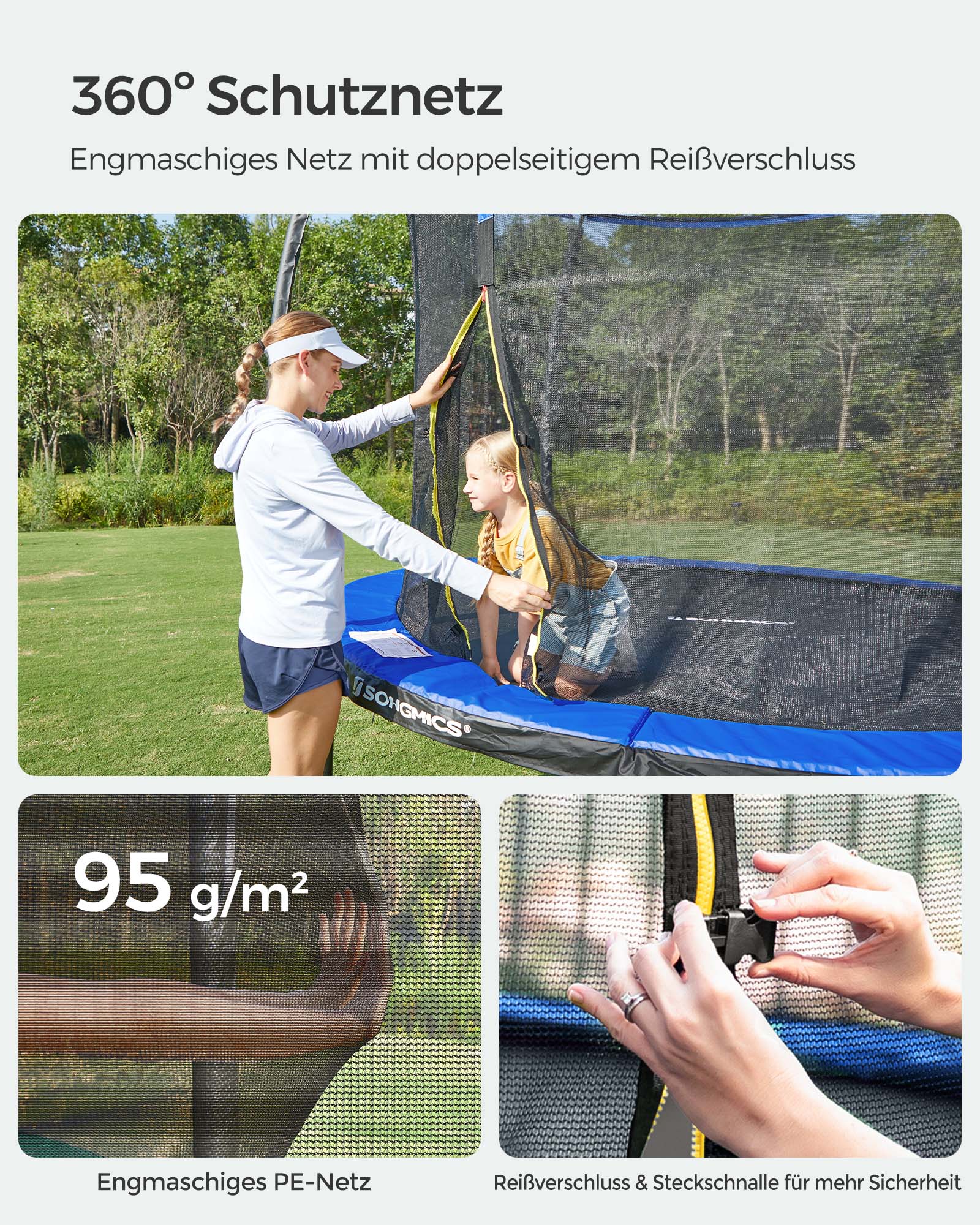 Garden trampoline - with safety net - Ø 366 cm