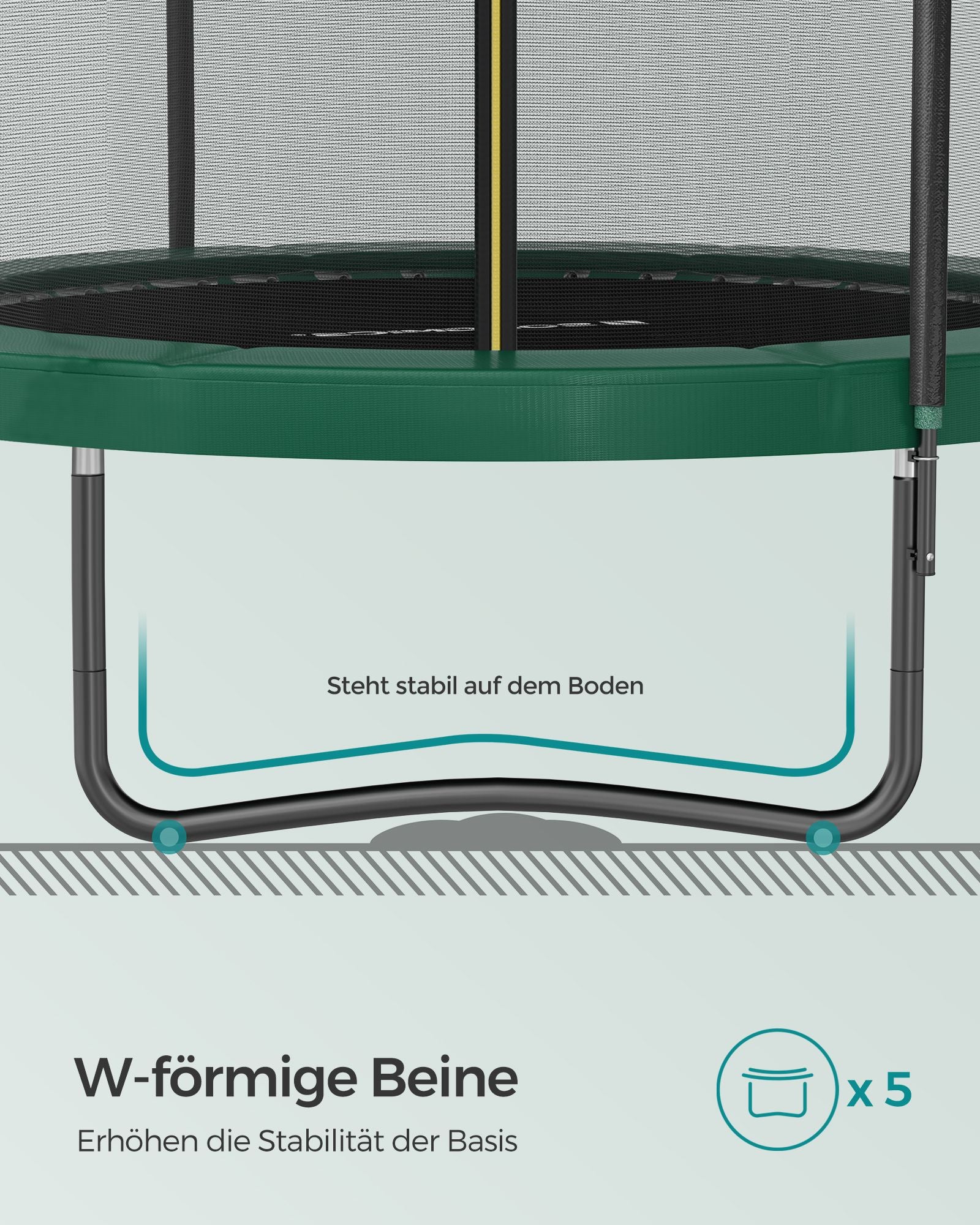 Trampoline - Round - with fed frame