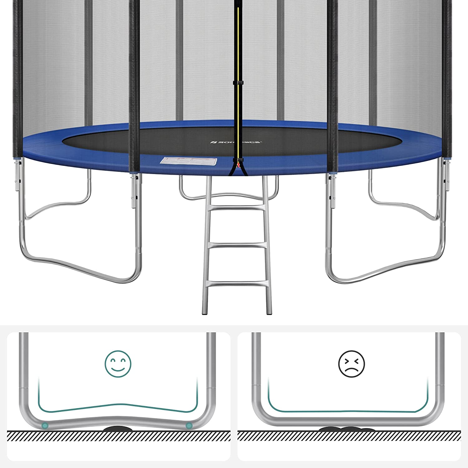 Trampoline - Round - Ø 427 cm - With ladder and safety net