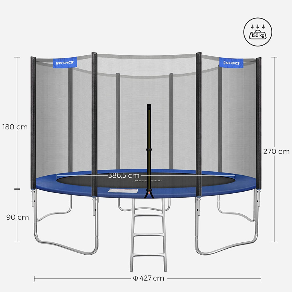 Trampoline - Round - Ø 427 cm - With ladder and safety net
