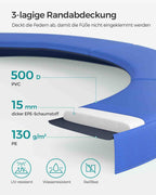 Trampoline - Ø 244 cm - Black/blue