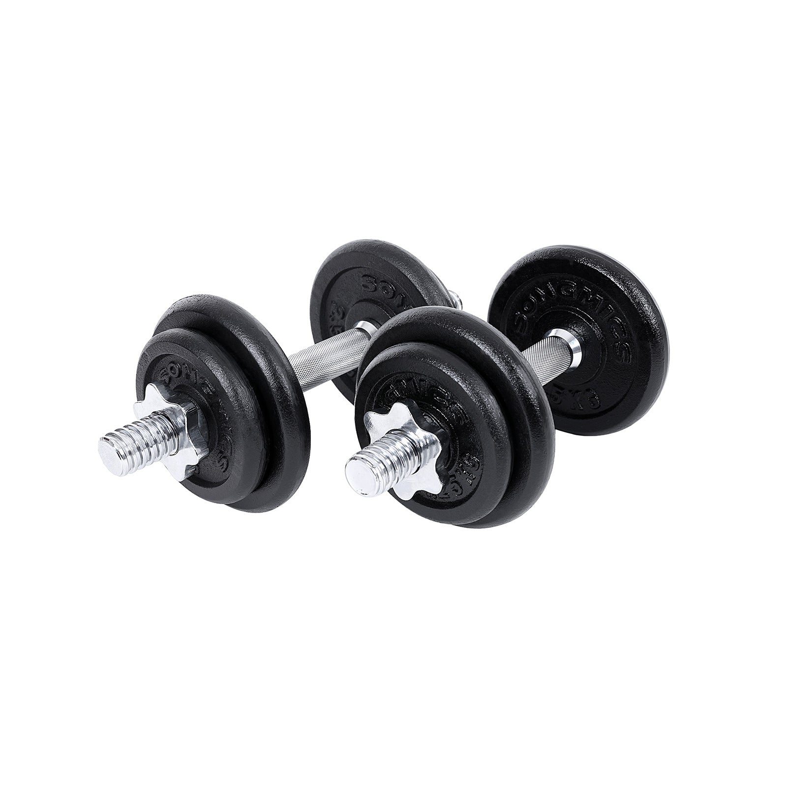 Halters - cast iron dumbbells - Set of 2 - Total 40 kg
