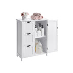 Bathroom furniture - With 3 large drawers - Adjustable board - White