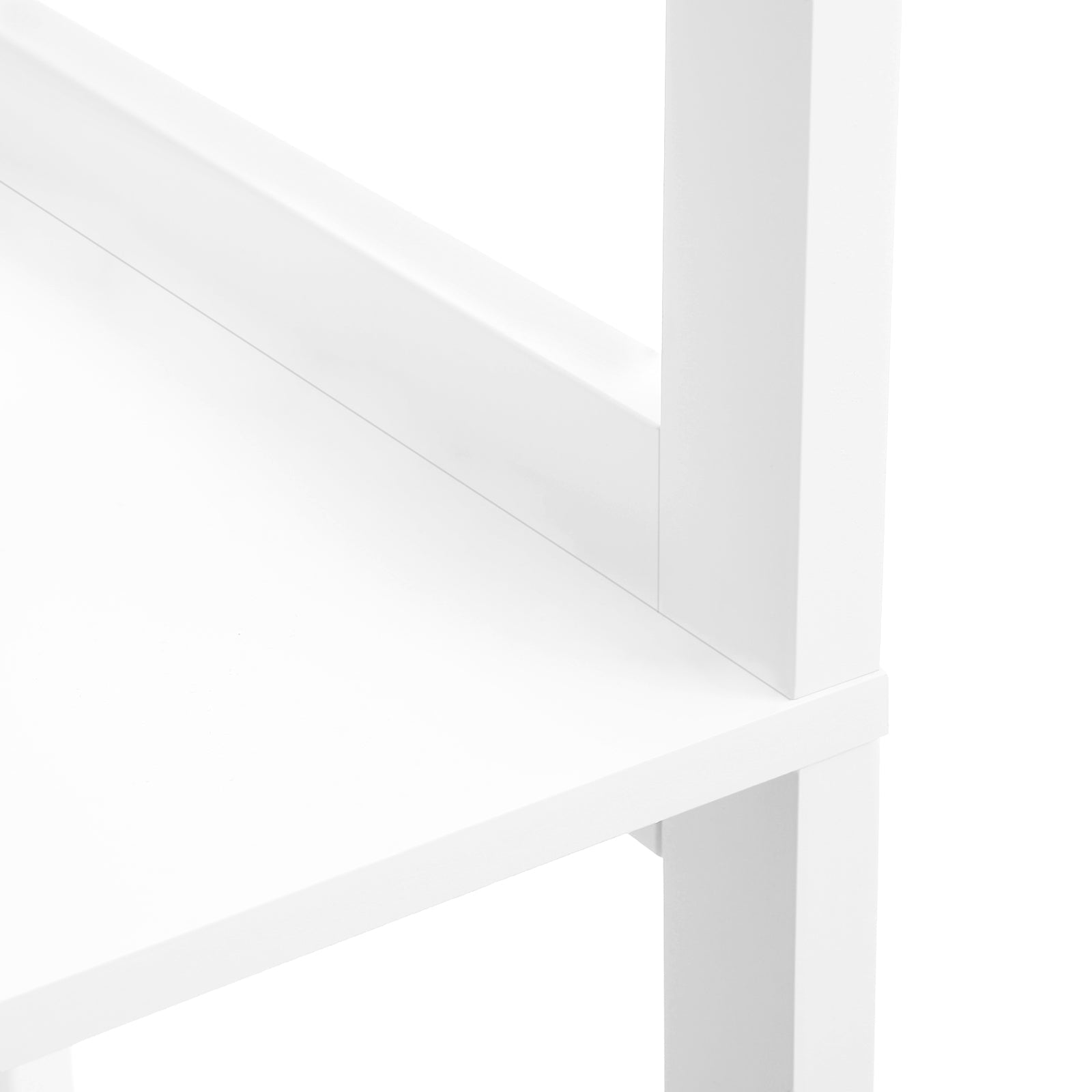 Bathroom cabinet - Detached High Cabinet - 60 x 32.5 x 154 cm - 3 open compartments - 1 drawer - 2 doors - White