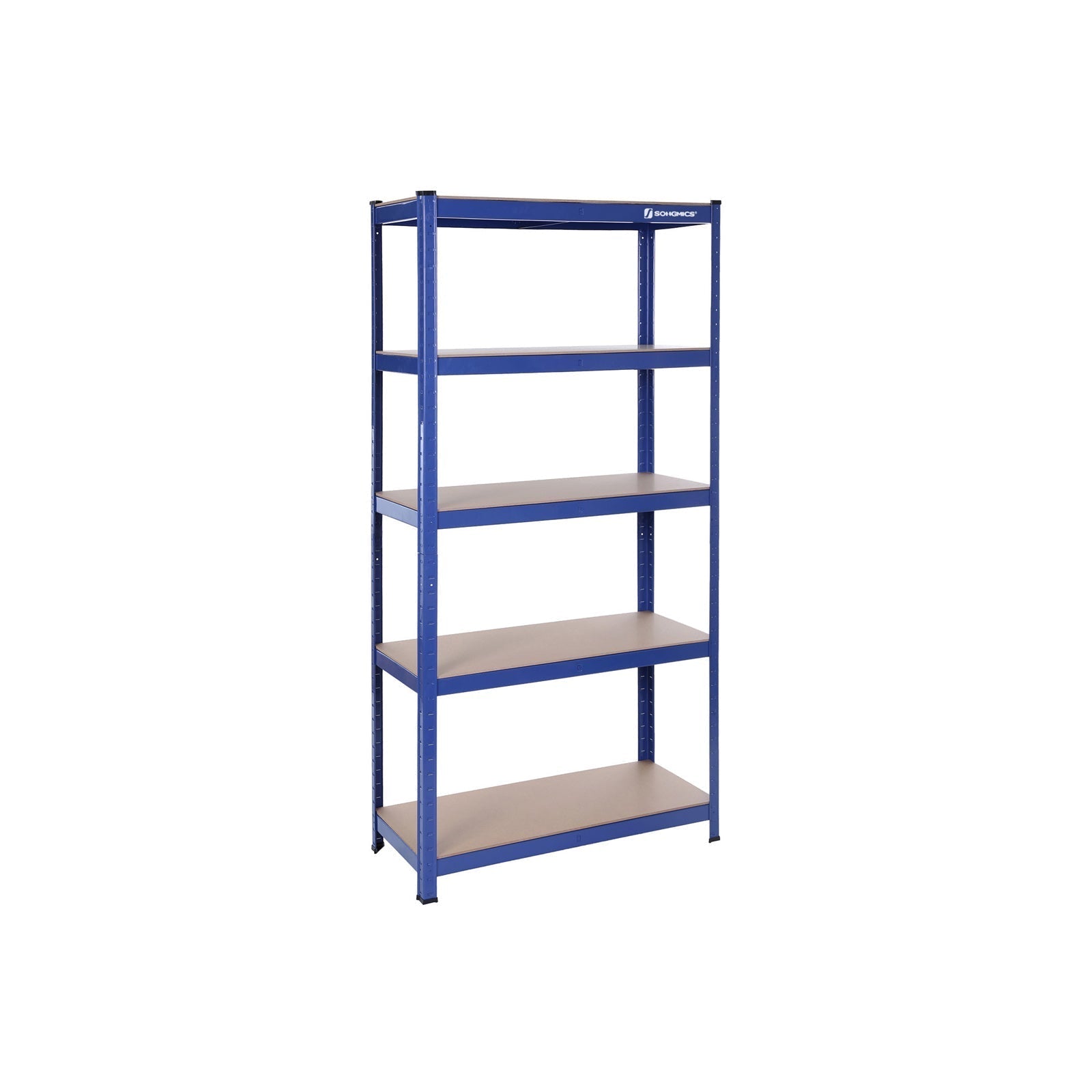 Storage rack - metal cupboard - 875 kg bearing capacity - 180 x 90 x 40 cm - silver