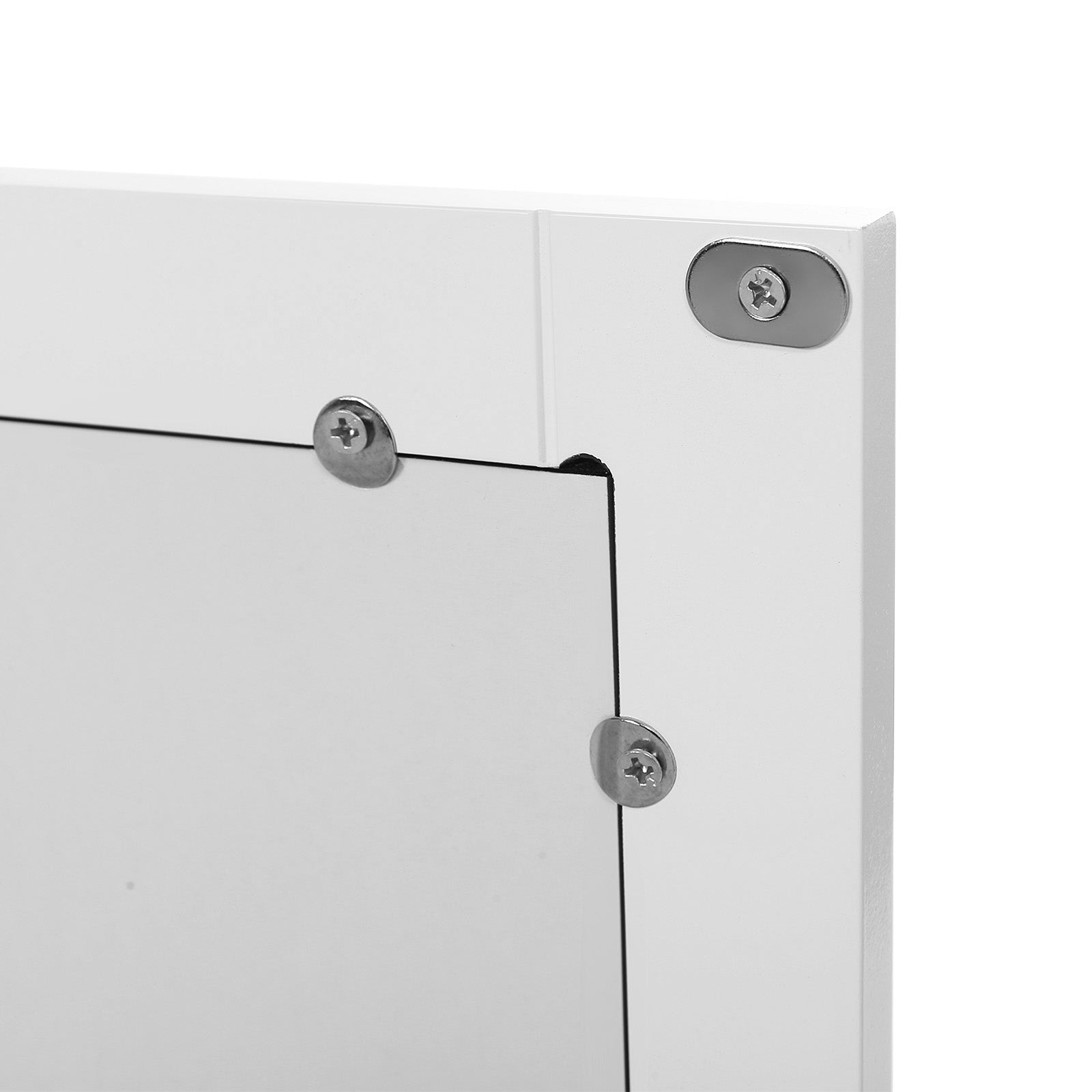 Mirror cabinet - Wall cabinet - Double door - Wood - White